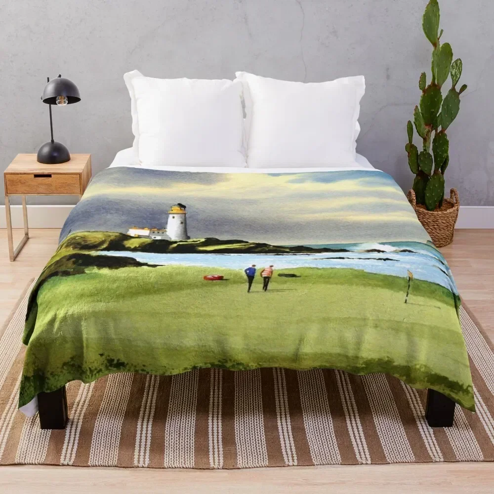 

Turnberry Golf Course Scotland 10th Hole Throw Blanket Cozy Throw Blanket Birthday Gift for Him Her