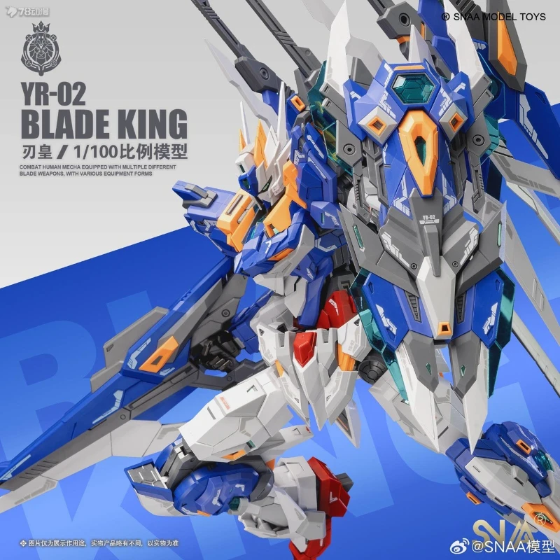 SNAA Original Kaiser Serie YR-02 BLADE KING Anime Action Figure Montage Modell Spielzeug Sammeln Modell Ornamente Geschenke Für Jungen