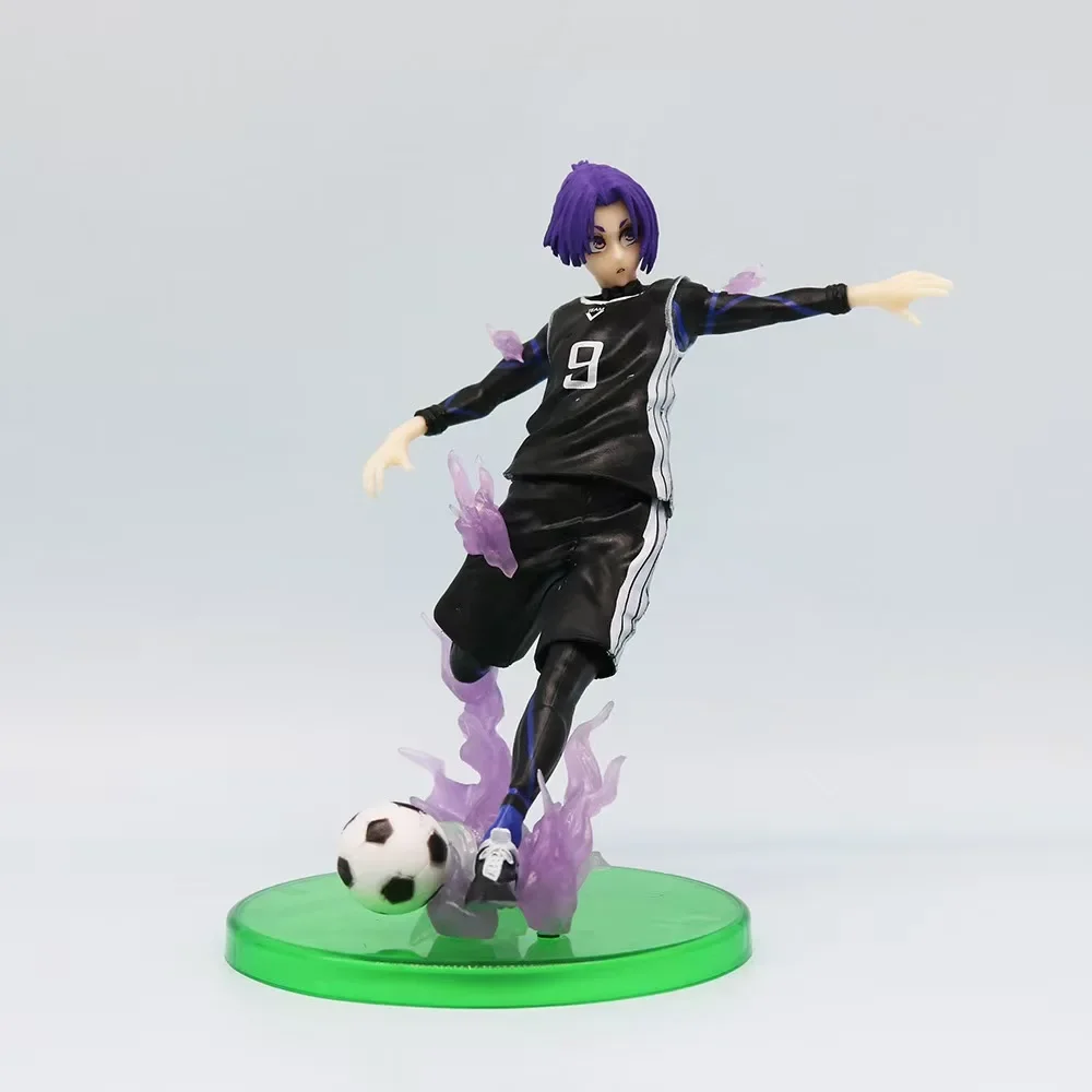 Anime BLUE LOCK Figura Calcio Comico Isagi Yoichi Bachira Meguru Nagi Seishiro Mikage Reo PVC Modello Room Decor Per il compleanno Gif