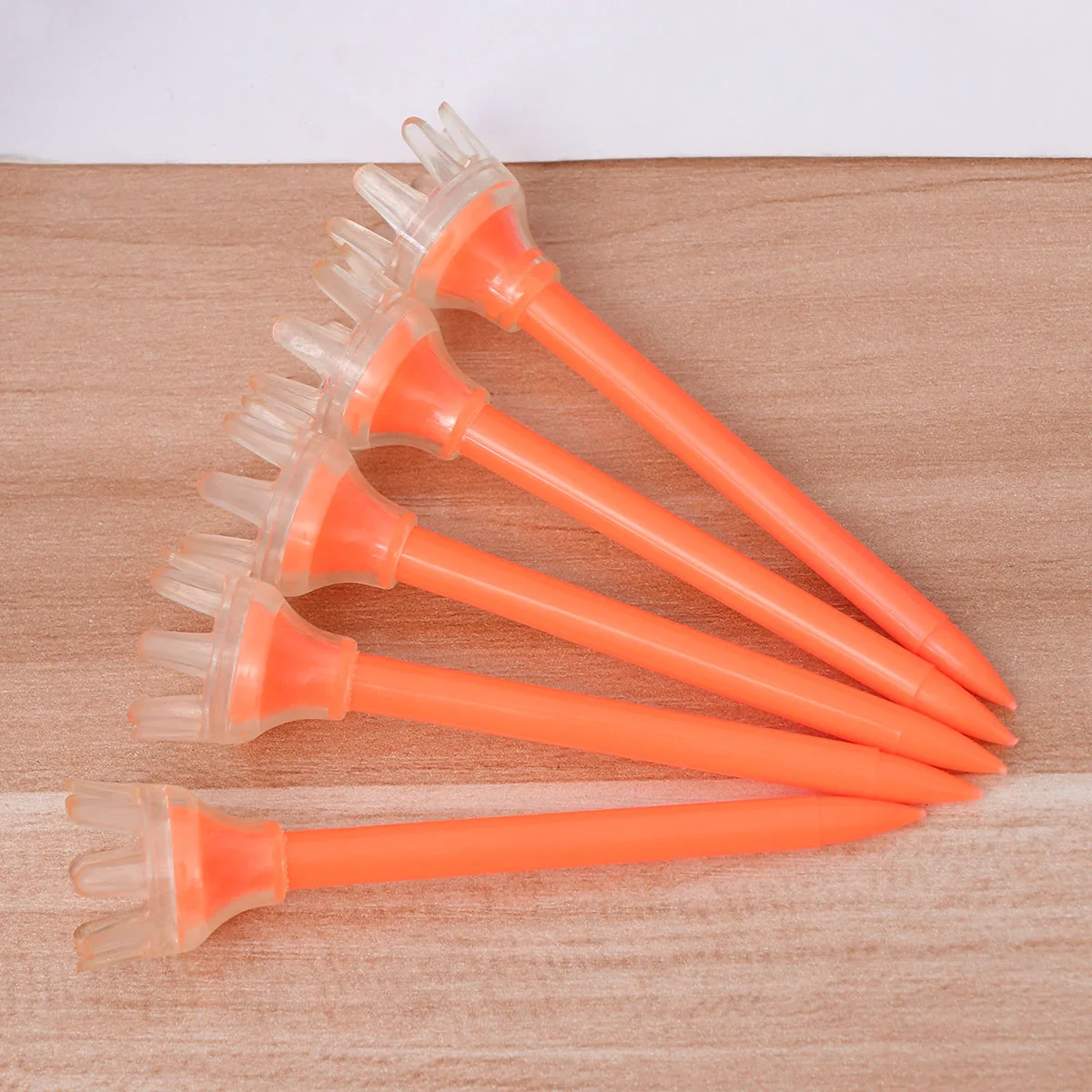 

5pcs Golf 7Cm Lightweight Plastic Reusable Training Tee Training Equipment For Indoor Outdoor Practice Accessory