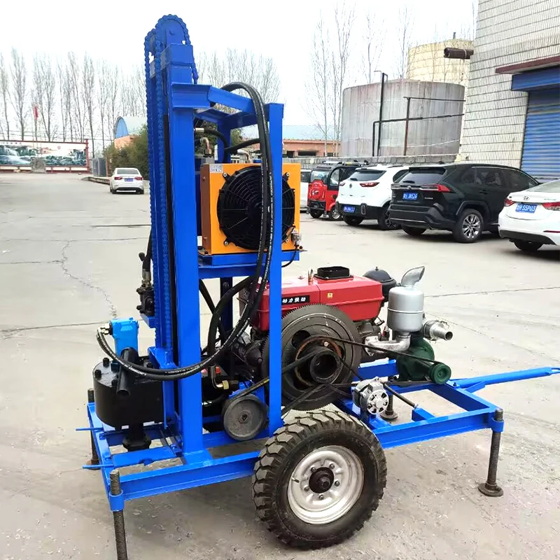 

Customized Manoeuvrable Water Well Drilling Rig Track Type Efficient 30HP