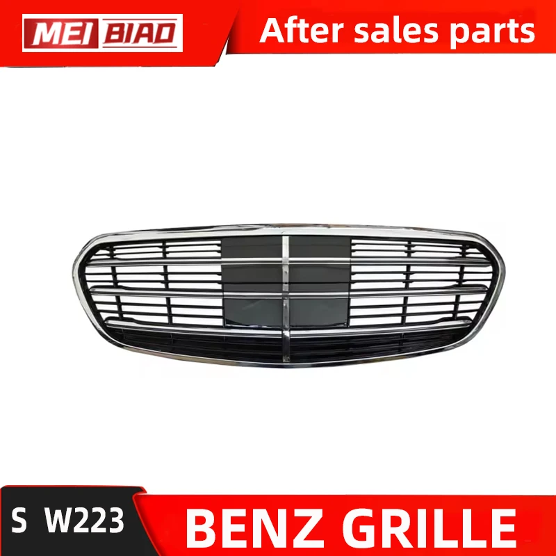 Grille For Mercedes Benz W223 S Class 2021 Upgrade  OEM 2238804000 With Camera With ACC  Black and Chrome Replace Sedan Radiator