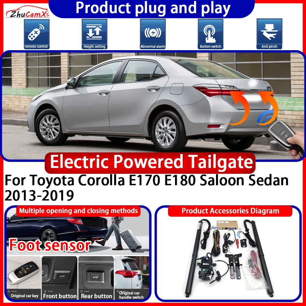 

Powered Tailgate for Toyota Corolla E170 E180 Saloon Sedan 2013-2019 anti pinch Smart Intelligent Trunk Control Gate Lift Kit