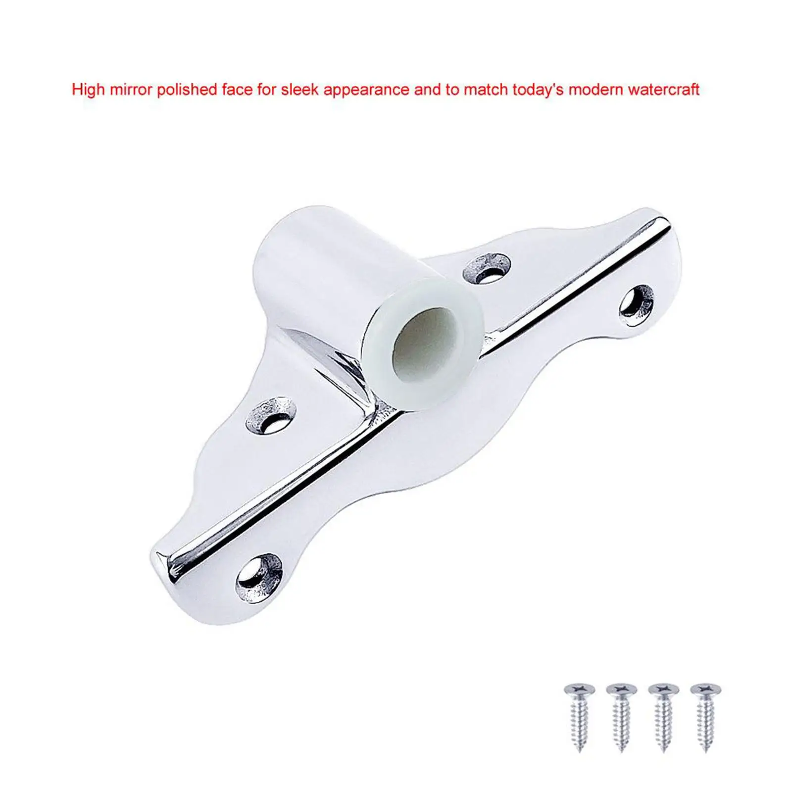 Silver Stainless Mount Rowlock Socket Support Bracket Oar Rowlock