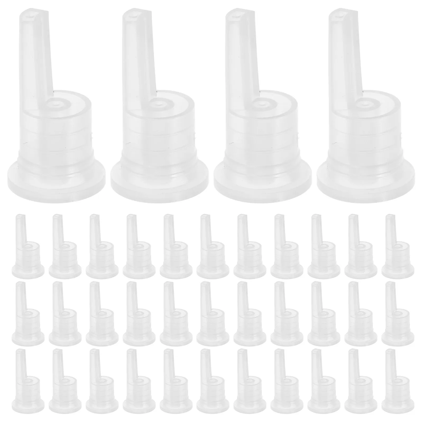 

100Pcs Essential Oil Inner Plug Dropper Plug for Essential Oil Bottles PP Plastic Leak Proof Sealing Bottle Inner Cap