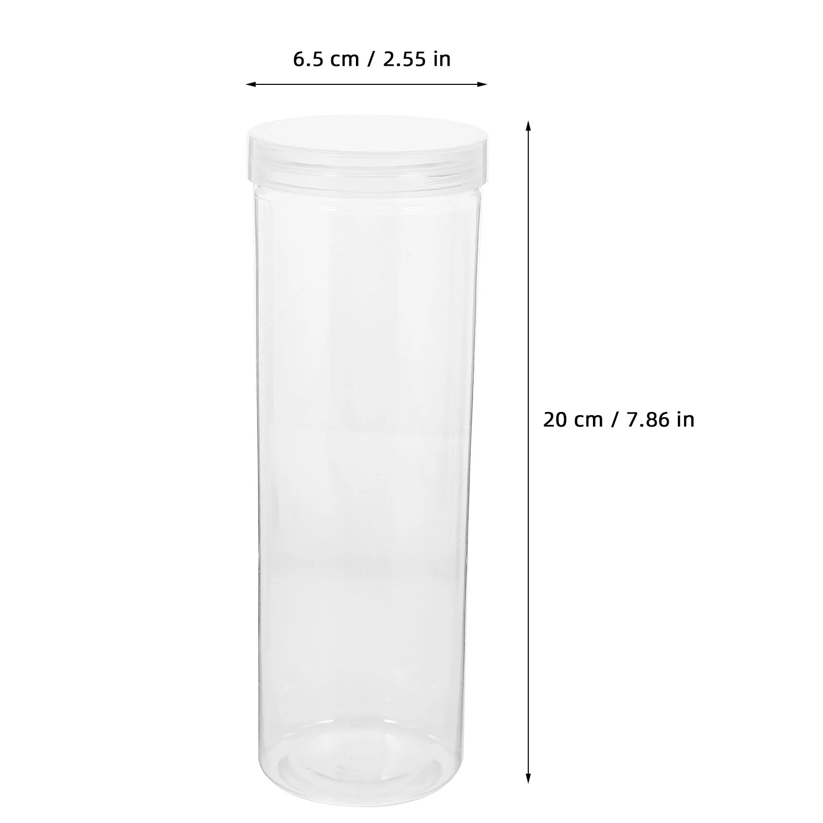 2 Pcs Transparent Pen Holder Plastic Storage Boxes Clear Display Tube 50pcs Pencils Cap Lightweight Gift Packaging Daily Use