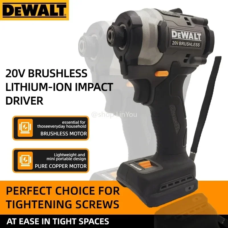 

Бесщеточный электрический шуруповерт DeWalt DCF85M, ударная дрель с регулируемой скоростью, литиевый инструмент для деревообработки, для домашнего использования и DIY