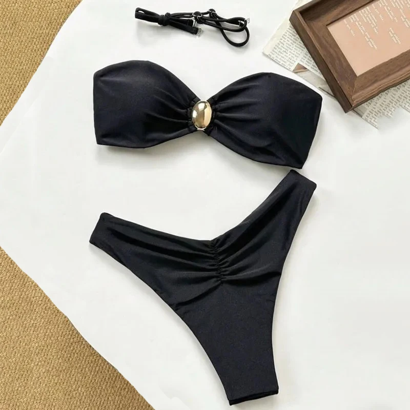 Summer Sexy Bikinis 2026 Swimsuits Women Swimwear Push Up Female Beach Swim Wear Bathing Suits Brazilian Bikini Set Pool Bather