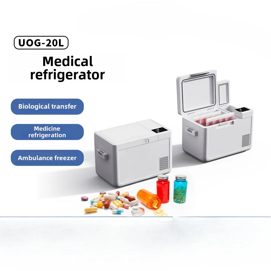 Medical refrigerator double temperature zone biological sampling blood drug transfer