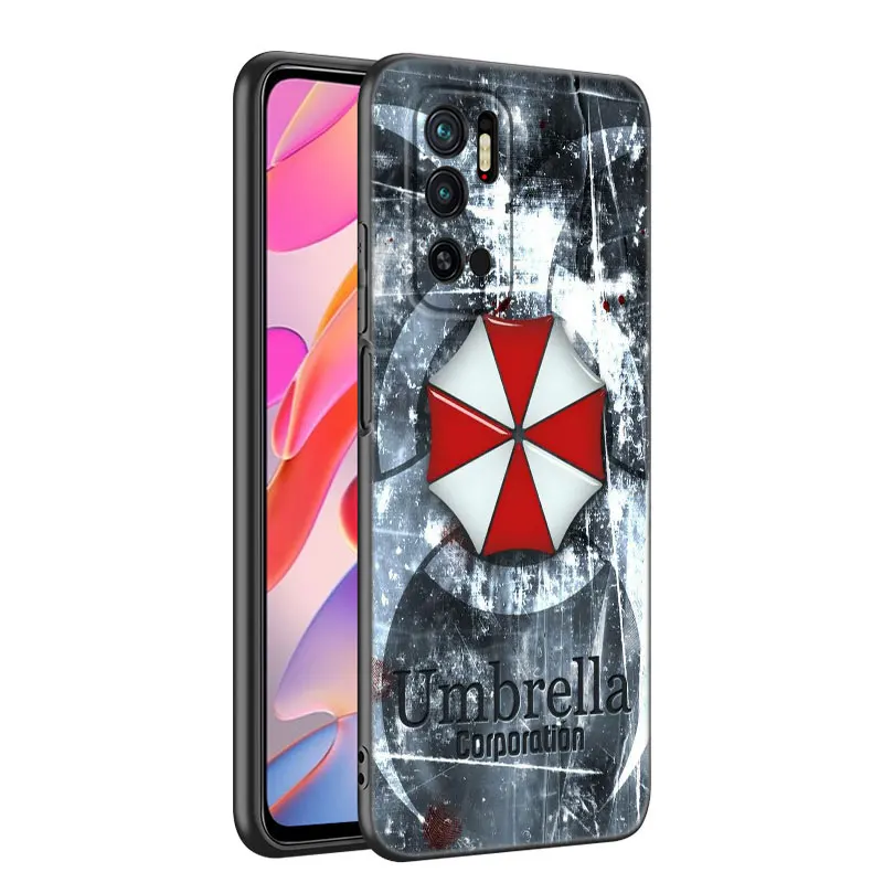 U-Umbrella Corporation Black Silicone Phone Case For Xiaomi Mi 9 SE 8 10T 11 12 13 Lite 9T 11T 12S 12T 13T 14 Pro 5G NE 11i 12X