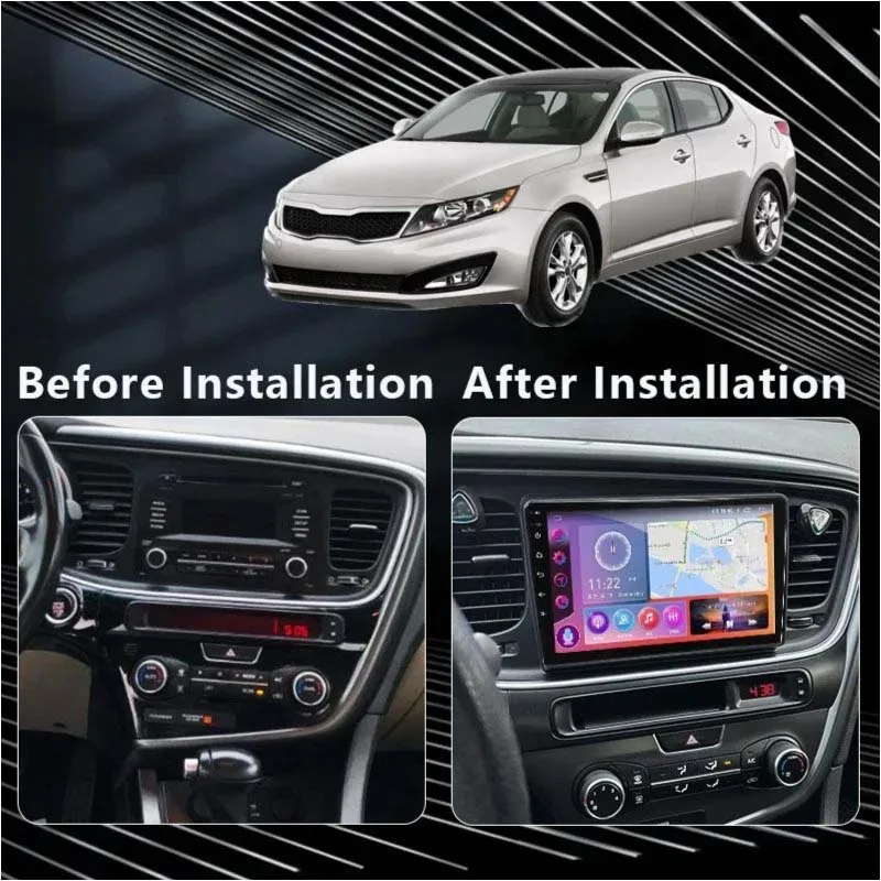 2Din Android For KIA Optima K5  2011-2015 Android 13 Carplay Android Auto Wireless Bluetooth Car Radio Stereo Subwoofer Video