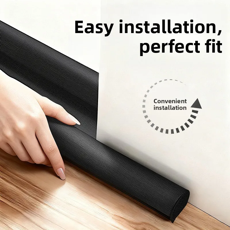 شريط عزل سفلي للباب مقاوم للماء من قماش أكسفورد، فجوة باب غرفة النوم مقاومة للرياح، عازلة للصوت، عازلة للحرارة #1