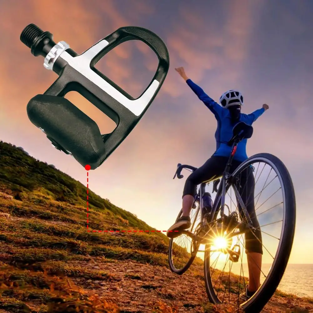 

1 Set Bicycle Pedal Lightweight Self-locking Pedals Wear-resistant Rust Resistant Clipless Pedals With Lock Plate