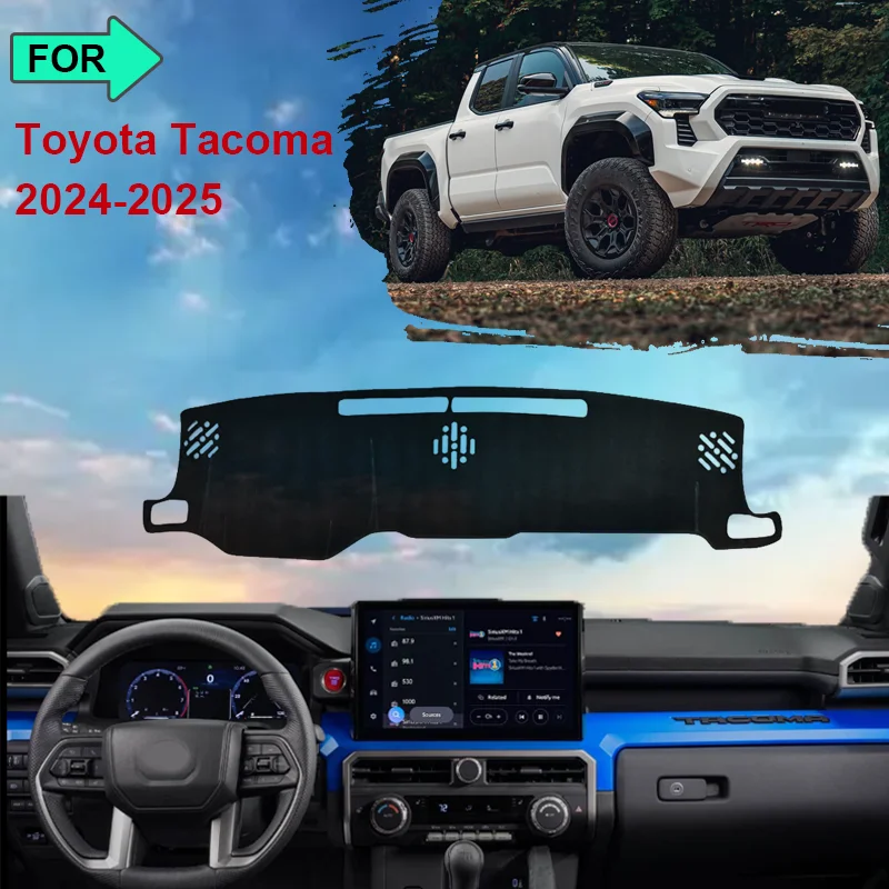 

For Toyota Tacoma N400 2024-2025 Dashboard Mat Rug Cover Anti-slip Cushion Protective Avoid Light Sunshade Car Accessories