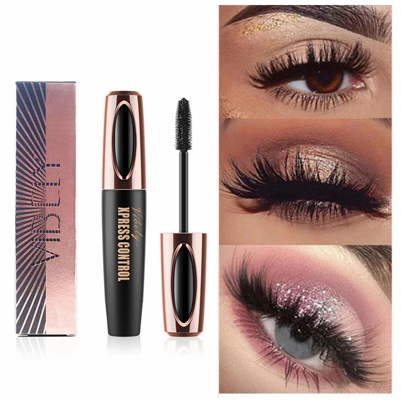 4D Silk Fiber Lashes Eyelash Mascara Quick Dry Waterproof Rimel Maquiagem Thick Lengthening Eyelash Extension Mascara