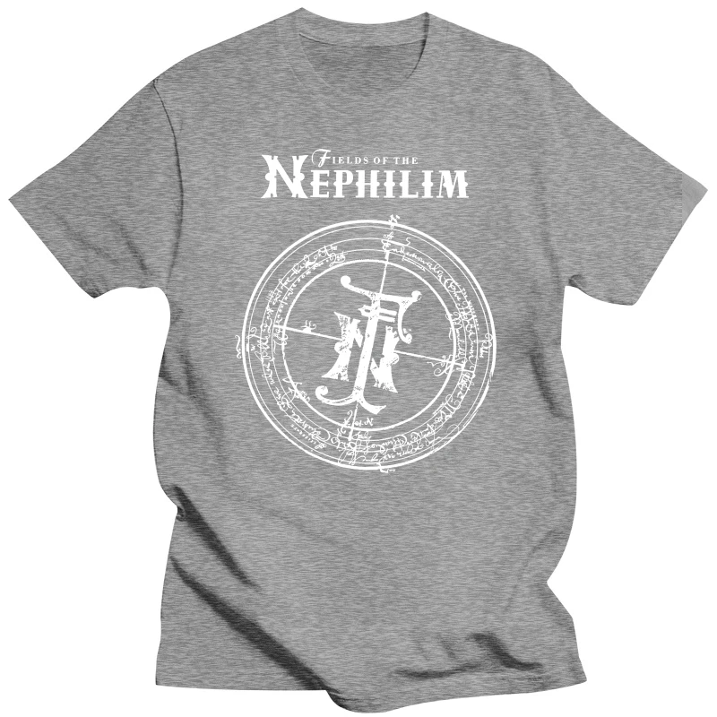 Fields Of The Nephilim Classic Logo 100% Cotton Licensed FOTN Tops Tee T Shirt T-Shirt Street Wear Fashion