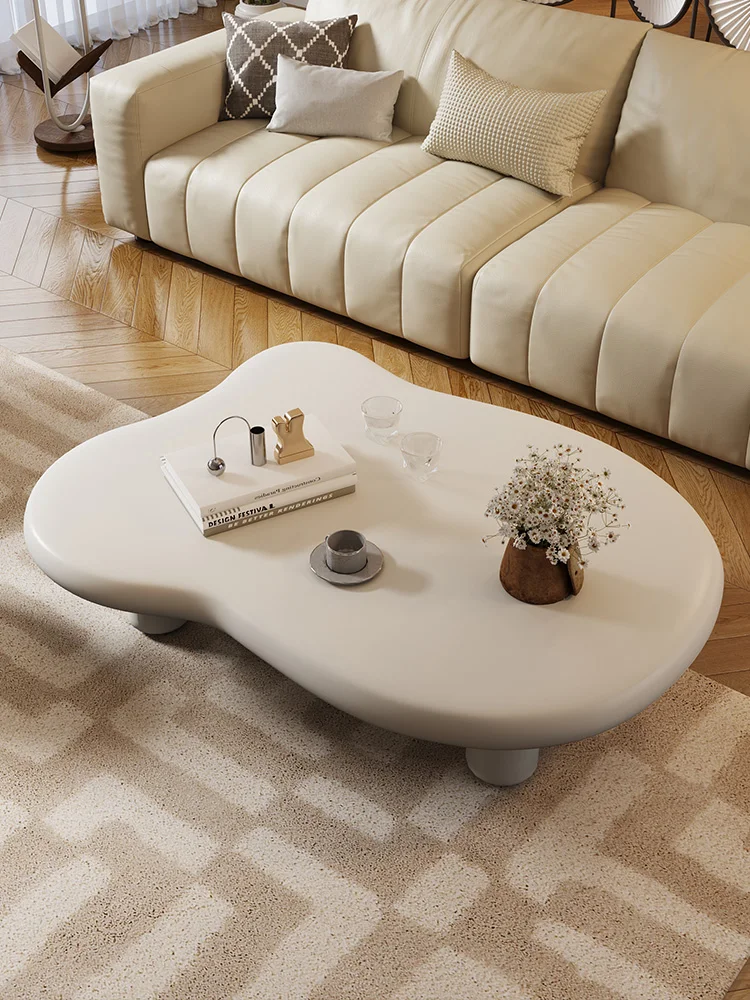 Nordic cloud coffee table living room simple modern small apartment household cow style white