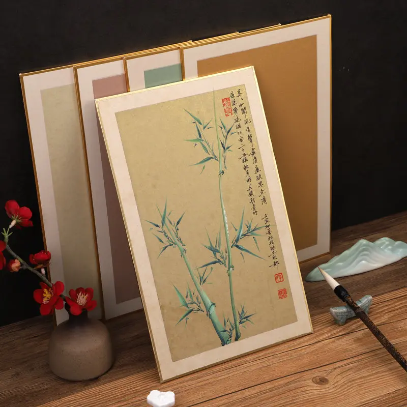 Blank Xuan Paper Soft Card Bookmark Chinese Vintage Style Chinese Painting Handwritten calligraphy Artwork Rice Paper Art Supply