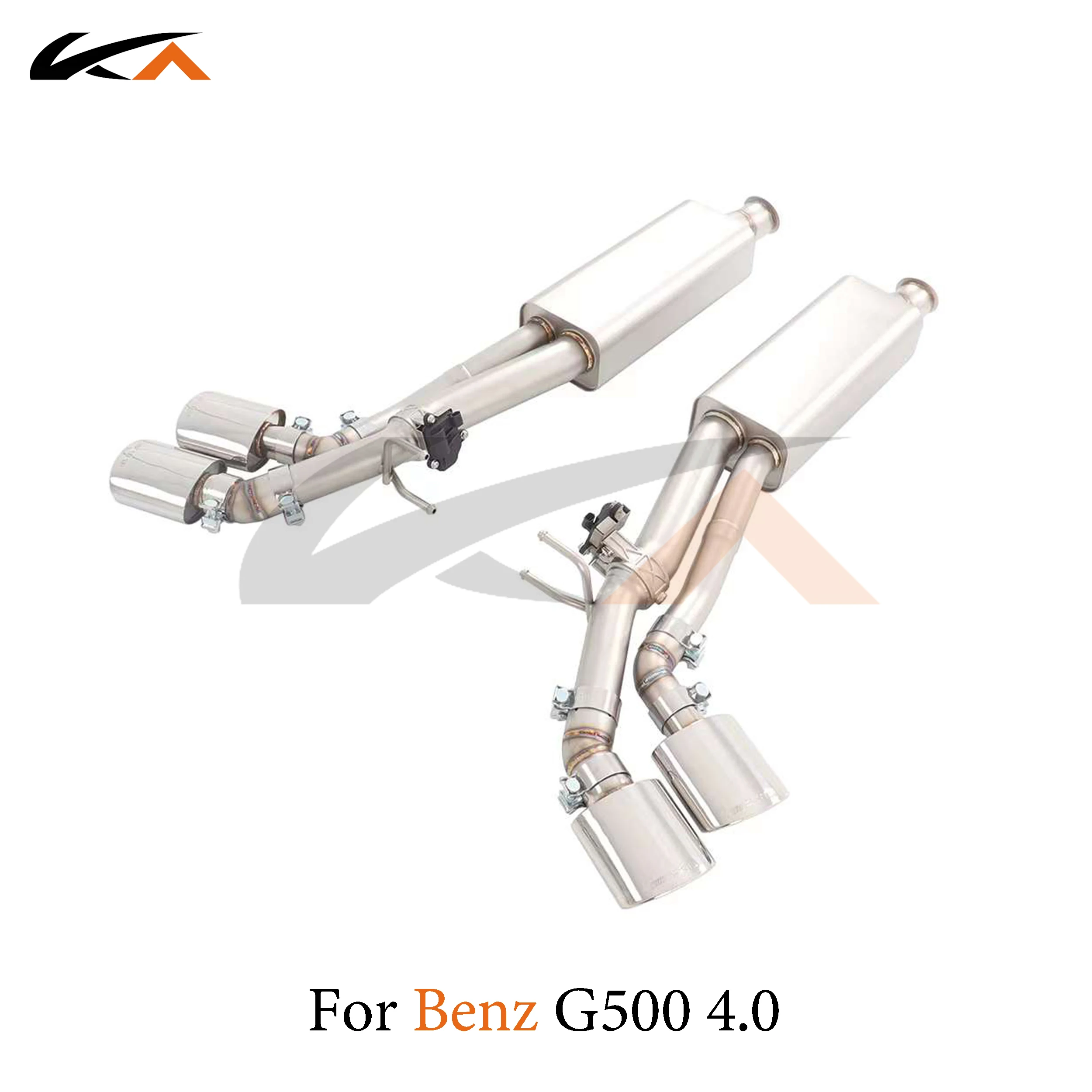 KA Tuning exhaust system steel catback for Mercedes-benz G500 4.0T performance auto parts muffler valve