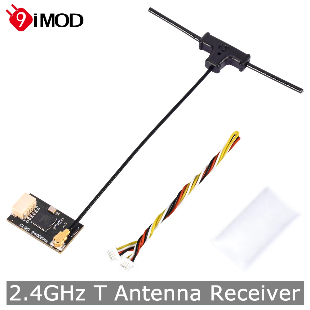 9IMOD 2.4GHz Receiver ExpressLRS Receiver 2.4GHz T Antenna Receiver Low-latency High-Refresh-Rate RF Module Nano Receiver