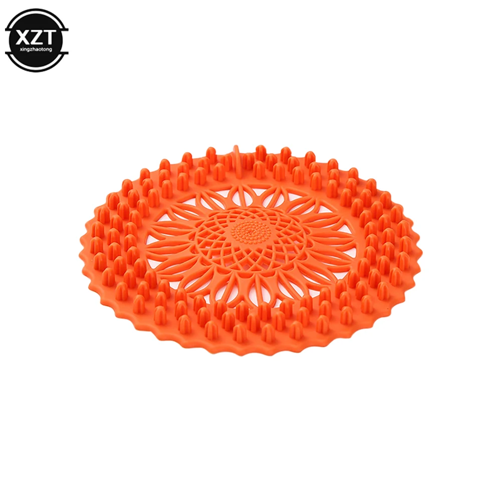 Floor Drain Cover Sink Anti-blocking Shower Drain Strainer Bathtub Stopper Silicone Sink Cover Hair Catcher Bathroom Filter Mesh