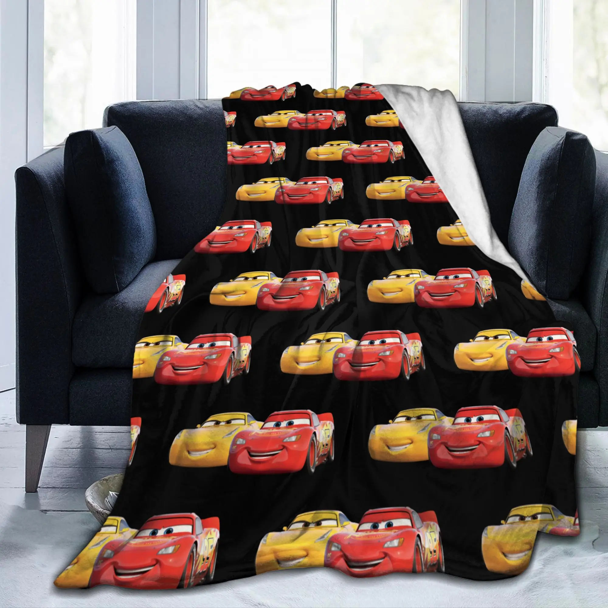 سيارات 3 البرق ماكوين وكروز راميريز الفانيلا البطانيات موضة رمي بطانية للمنزل 150*125 سنتيمتر أفخم رقيقة لحاف