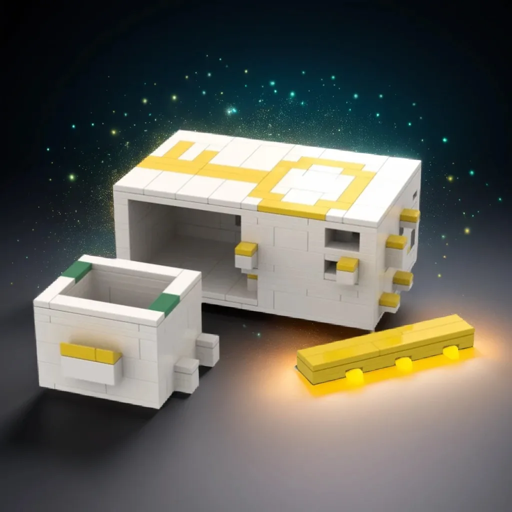 

372Pcs Puzzle Box Lock and Key MOC Mechanical Secret Box with Matching Key Education Building diy Blocks Birthday Toys Gift