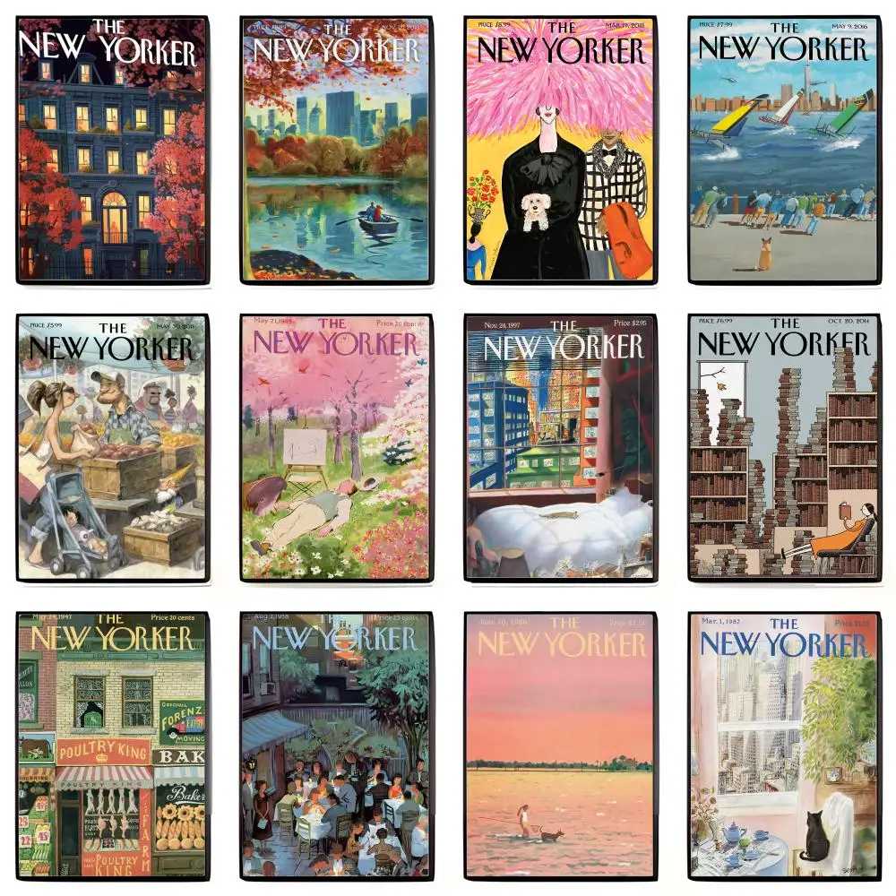 Nuevo póster del revistero Y-Yorker, pegatina artística de alta definición, autoadhesiva, impermeable, decoración del hogar