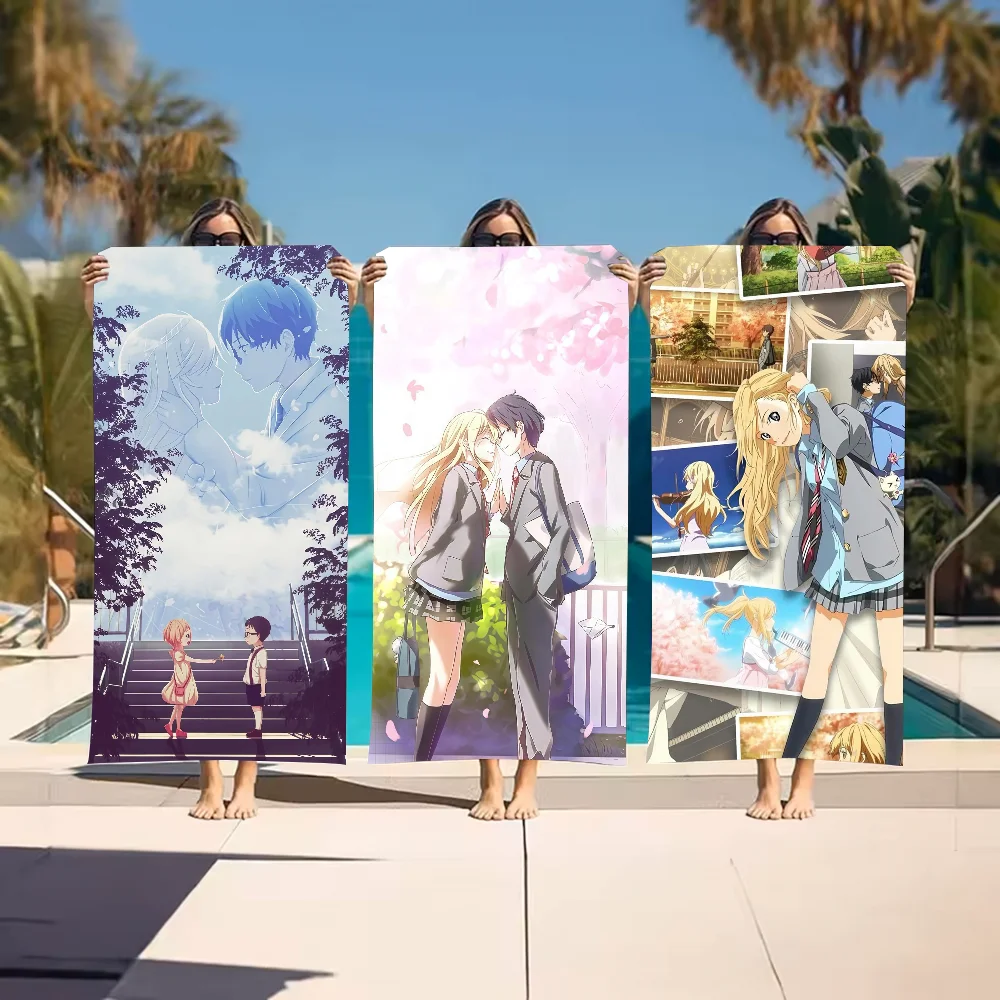 

YOU LIE IN APRIL Towel Beach Towel Large Size Outdoor Travel Camping Absorbent toallas Towels Summer Swimming