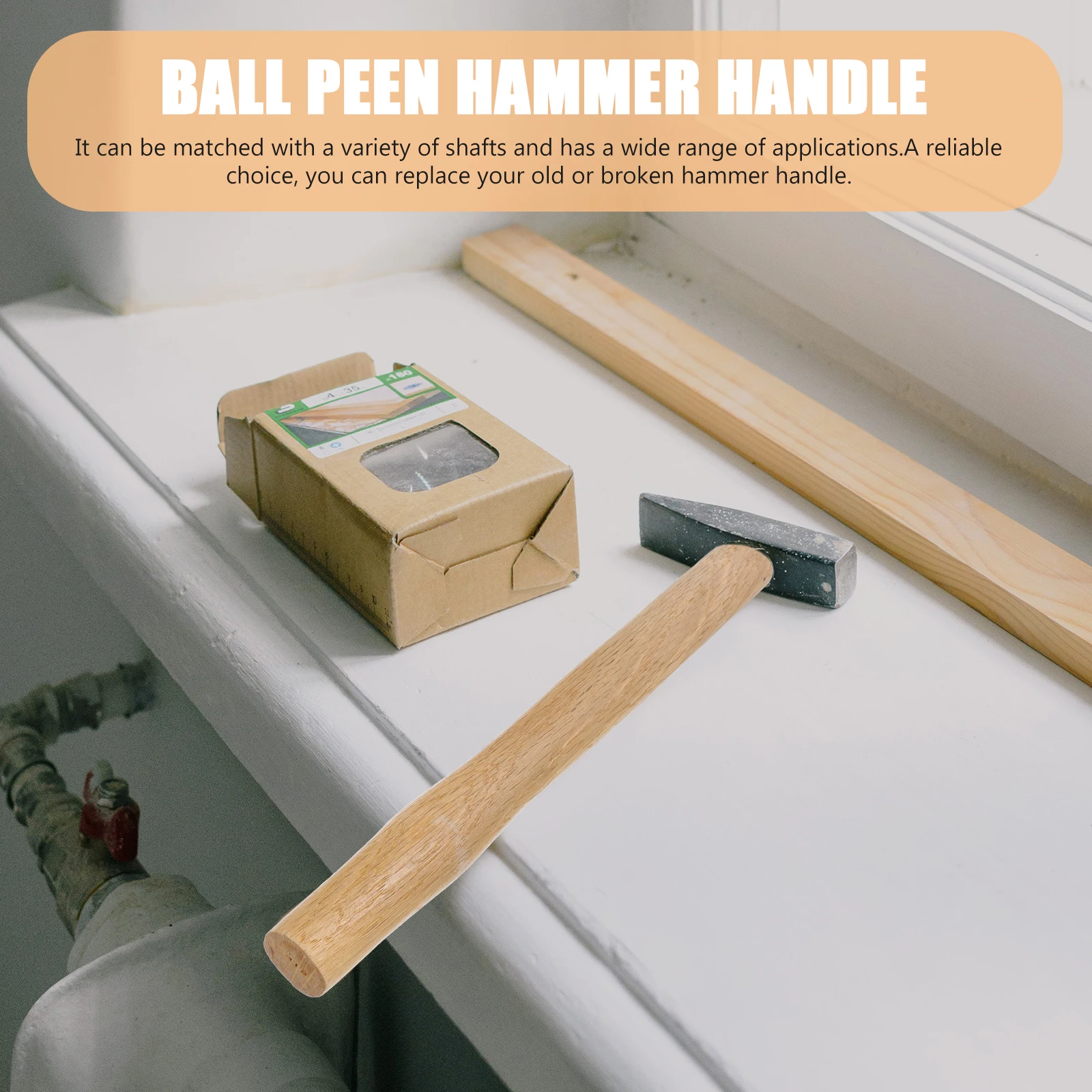 

2 Pcs The Hammer Wooden Handle Sledgehammer Replacement Square Wall Board Handles Claw Tool