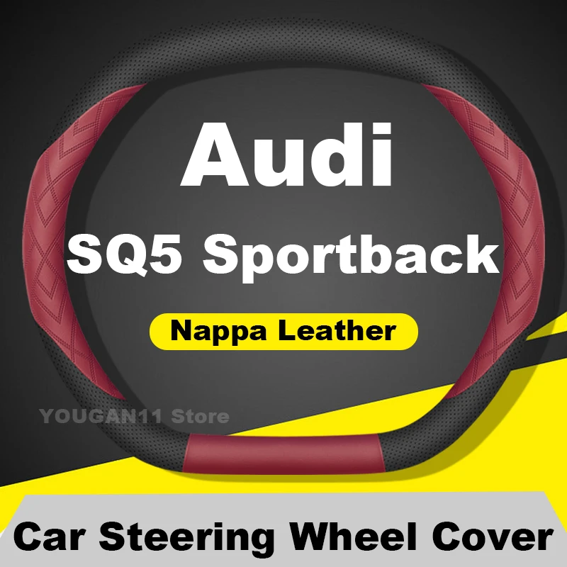 

Car Steering Wheel Cover For Audi SQ5 Q5 Sportback 2025 Auto Leather Steering Wheel Cover Audi Interior Accessories