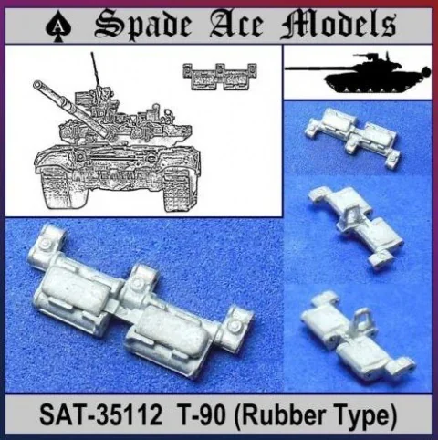 Spade Ace Models SAT-35112 1/35 Scale Metal Track For Russia T-90 （Rubber Type）