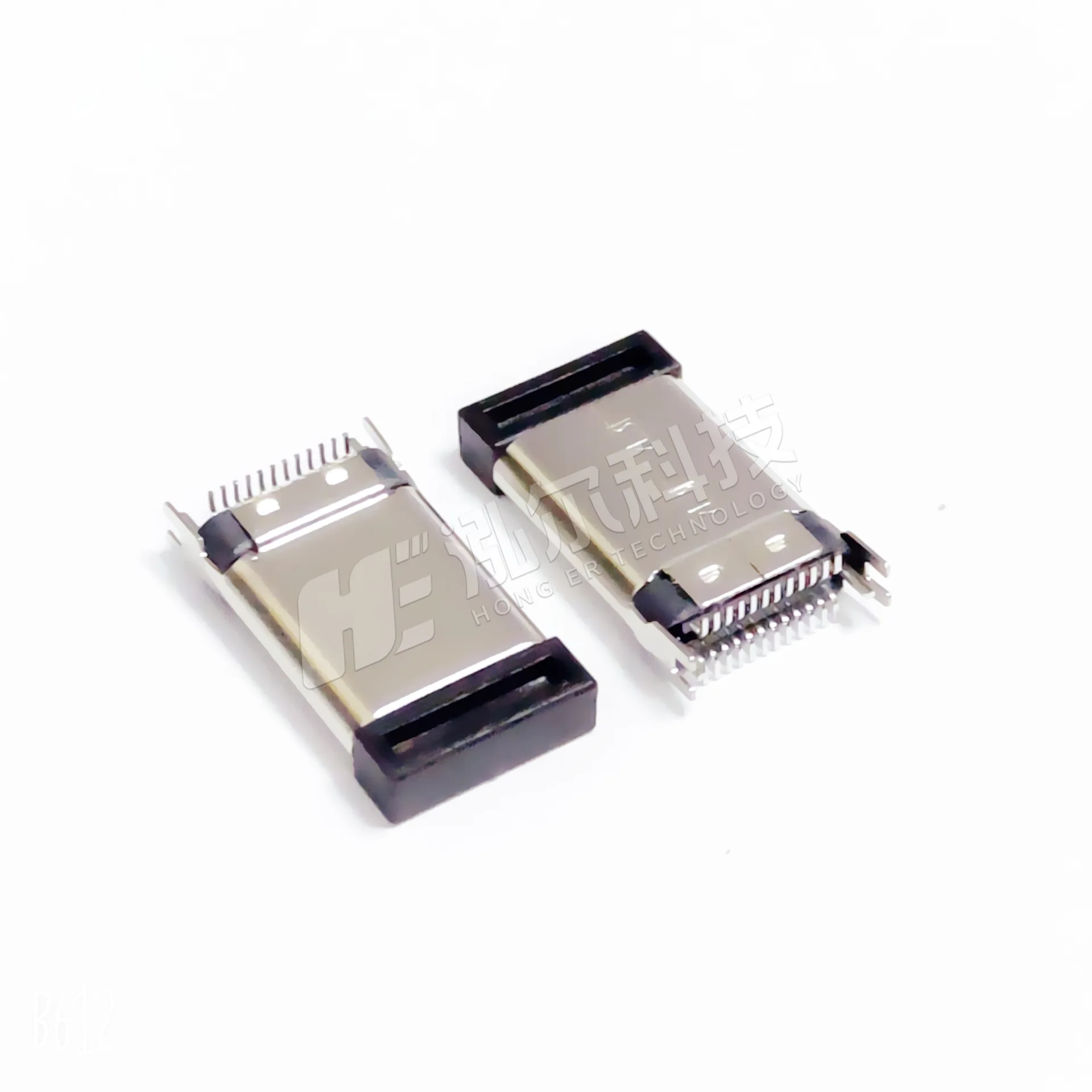For TYPE C male head riveted 24PIN double row 24P vertical sticker SMT male socket vertical sticker H = 11.5