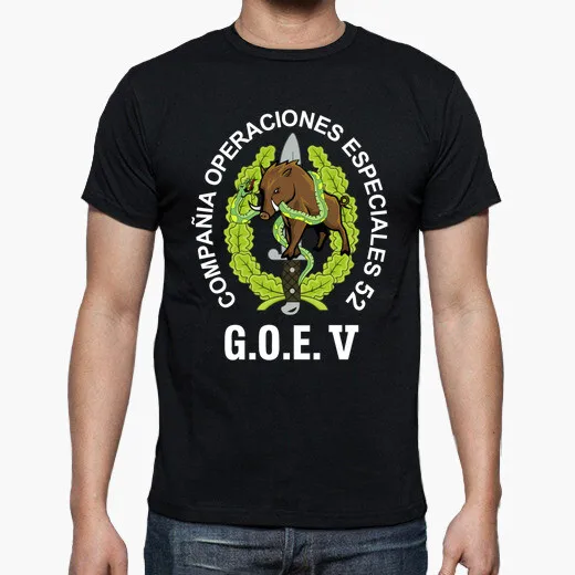 

Spanish Legion GOE V COE 52 Mod 1 Special Operations Emblem T-Shirt. Summer Cotton O-neck Men's Short Sleeve T-Shirt New S-3XL