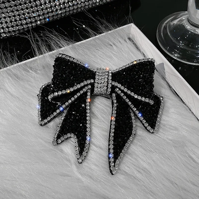 Bows Hair Clips Solid Vintage Cross Crystal Rhinestone Headwear Fashion Metal Hair Claws Hairstyle Barrettes Hair Accessories