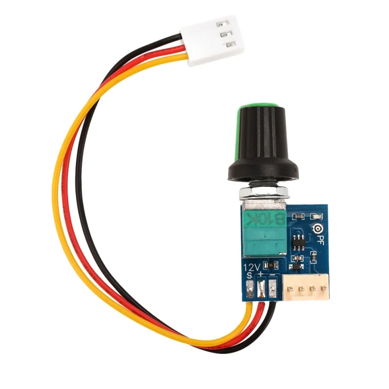 DC5-12V คู่มือสี่สาย PWM ตัวควบคุมความเร็วพร้อมสวิตช์แชสซีพัดลมควบคุมความเร็วและลดเสียงรบกวนสามารถปิดได้