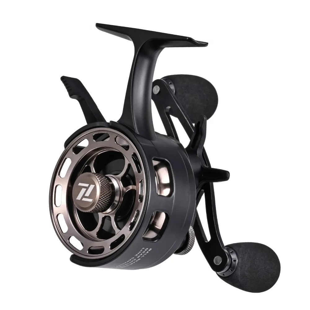 

3.2:1 Gear Ratio Ice Fishing Reel Ultra Smooth Metal Spool Inline Ice Fishing Reel 3+1 Ball Bearings Right Hand, Left Hand