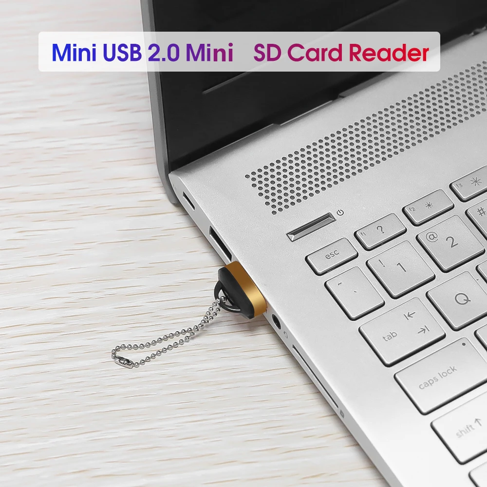 kebidu High Quality USB2.0 card reader maximum support 128GB mini USB TF card Adapter for mini SD card