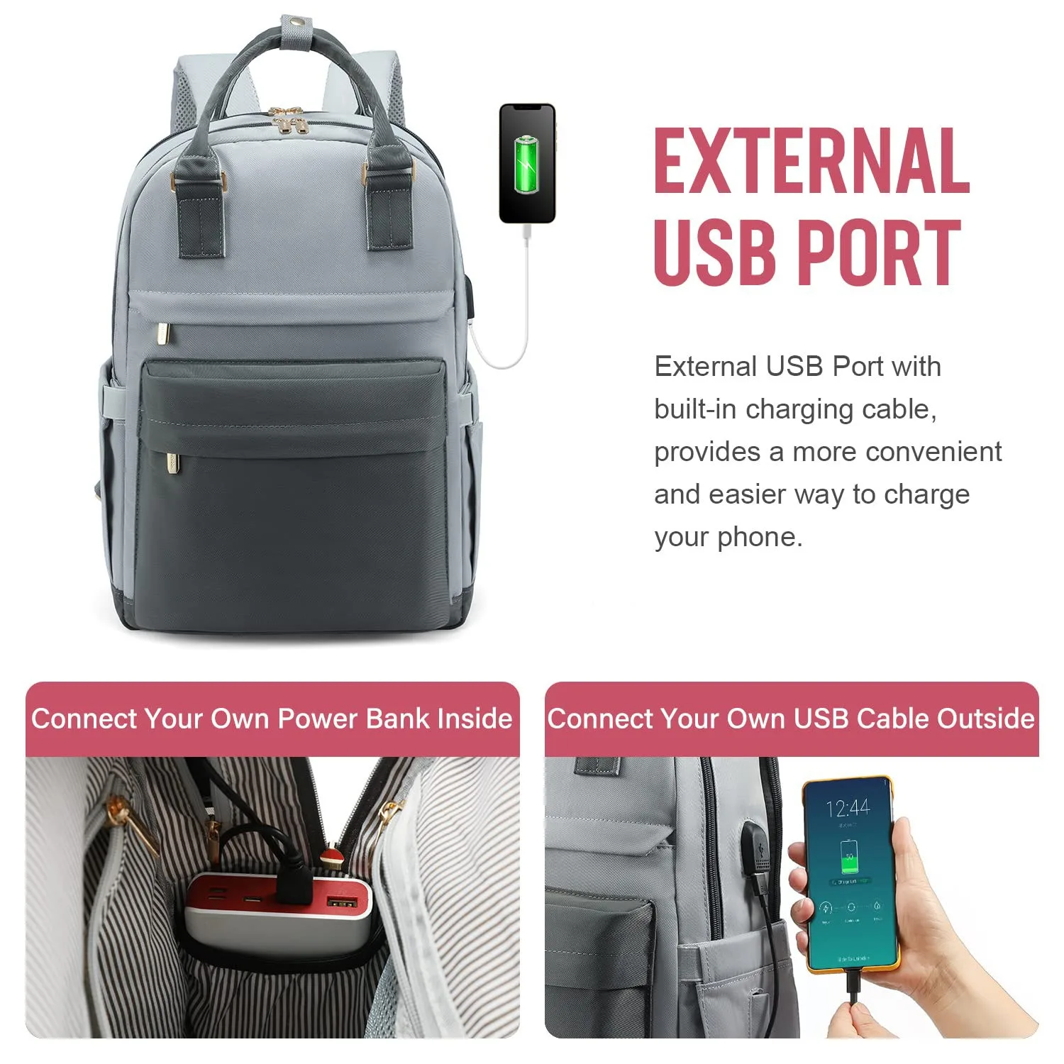 

Cross border backpack for women, large capacity multifunctional luggage bag, short distance business travel backpack, computer h