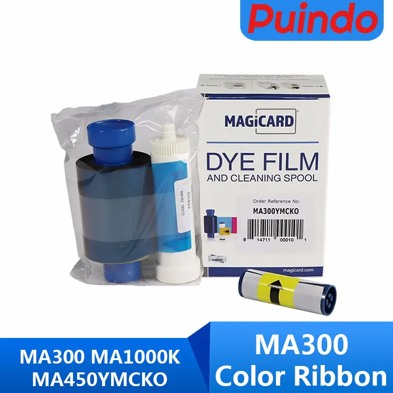 

For Magicard MA450 ymcKO Half Panel Color Ribbon 450prints for Pronto Enduro3E Duo Rio Pro ID Card Printer