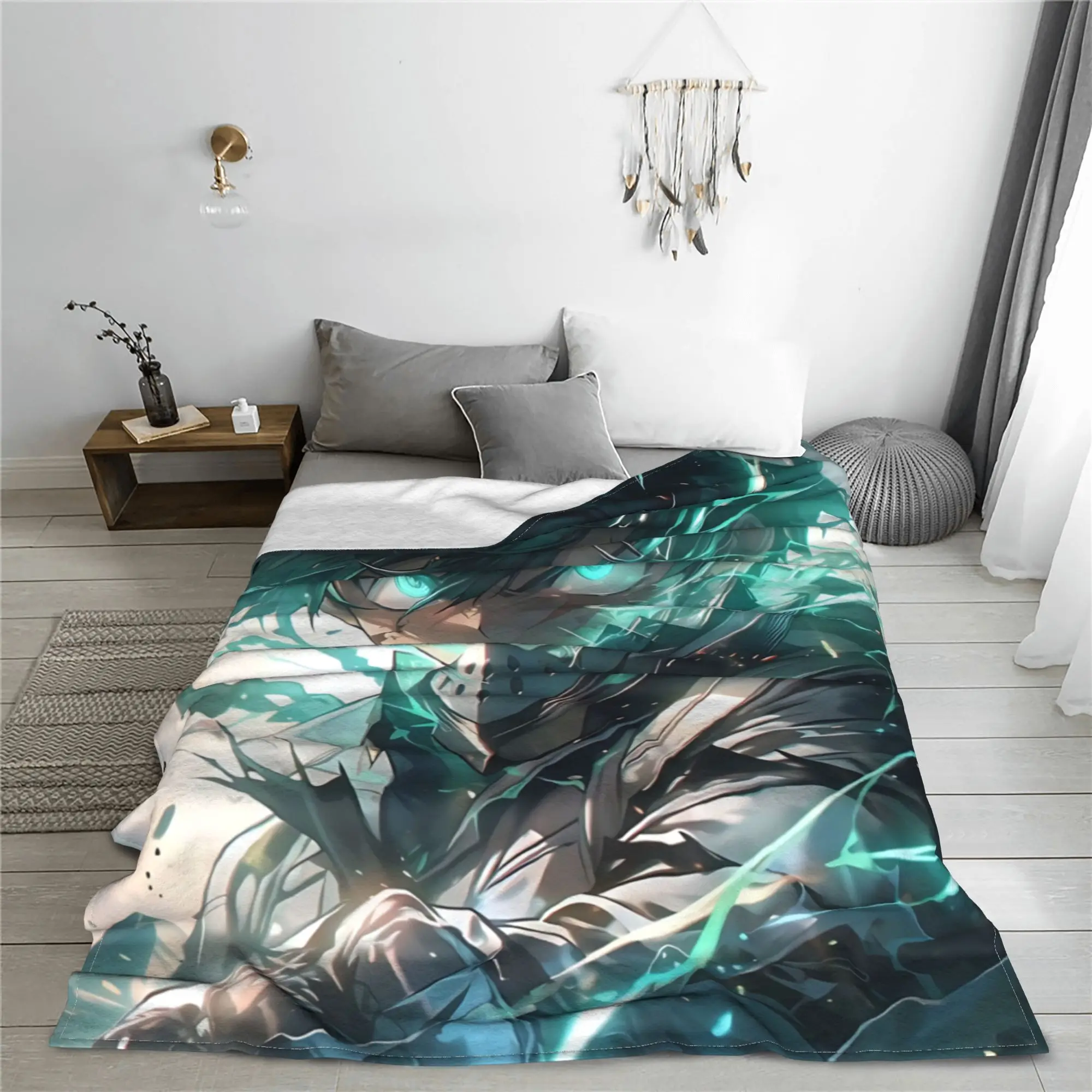 1PC Home Izuku Midoriya Blanket Throw Blanket  Novelty Warm Blanket All Season Gift