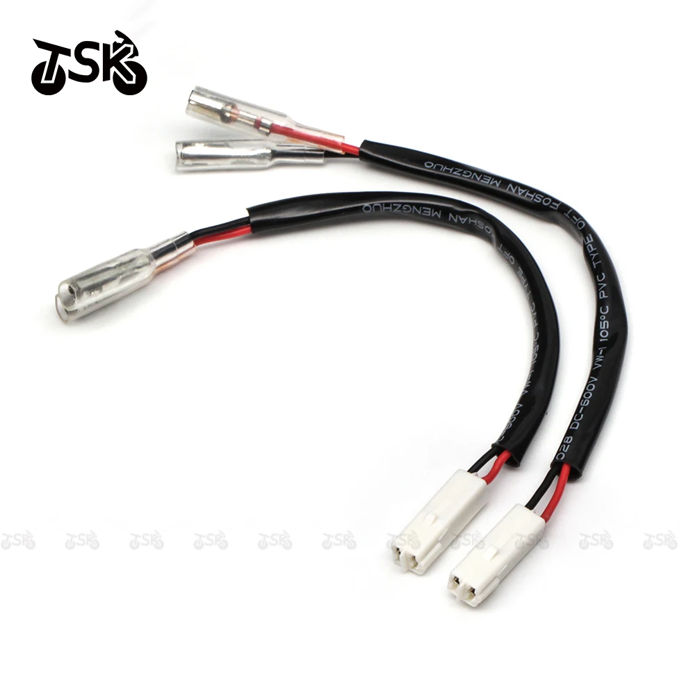 Moto Accessories For Kawasaki Turn Signal Wire Adapter Indicator Connectors Blinker Cable Plug Z750 Kle 500 Ninja 250 Z900 Plug