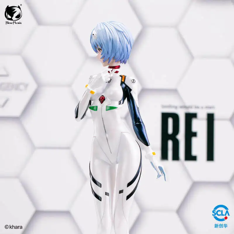 BearPanda Neon Genesis Evangelion Rei Ayanami 1/4 Cute Action Anime Figure Model Decor Collectible Desktop Ornament Doll Gift