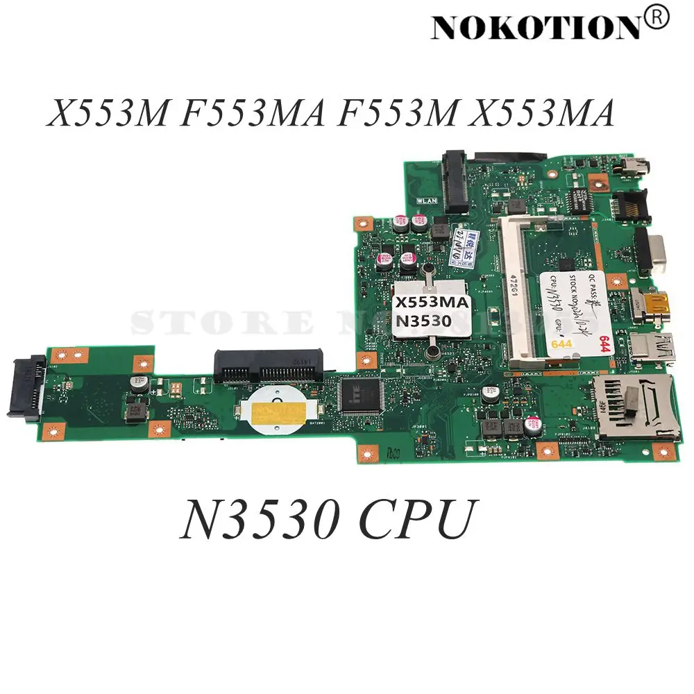 60NB04X0-MB1700 X553MA MAIN BOARD For ASUS X553M A553MA X553M F553MA F553M X453MA Laptop Motherboard With CPU DDR3