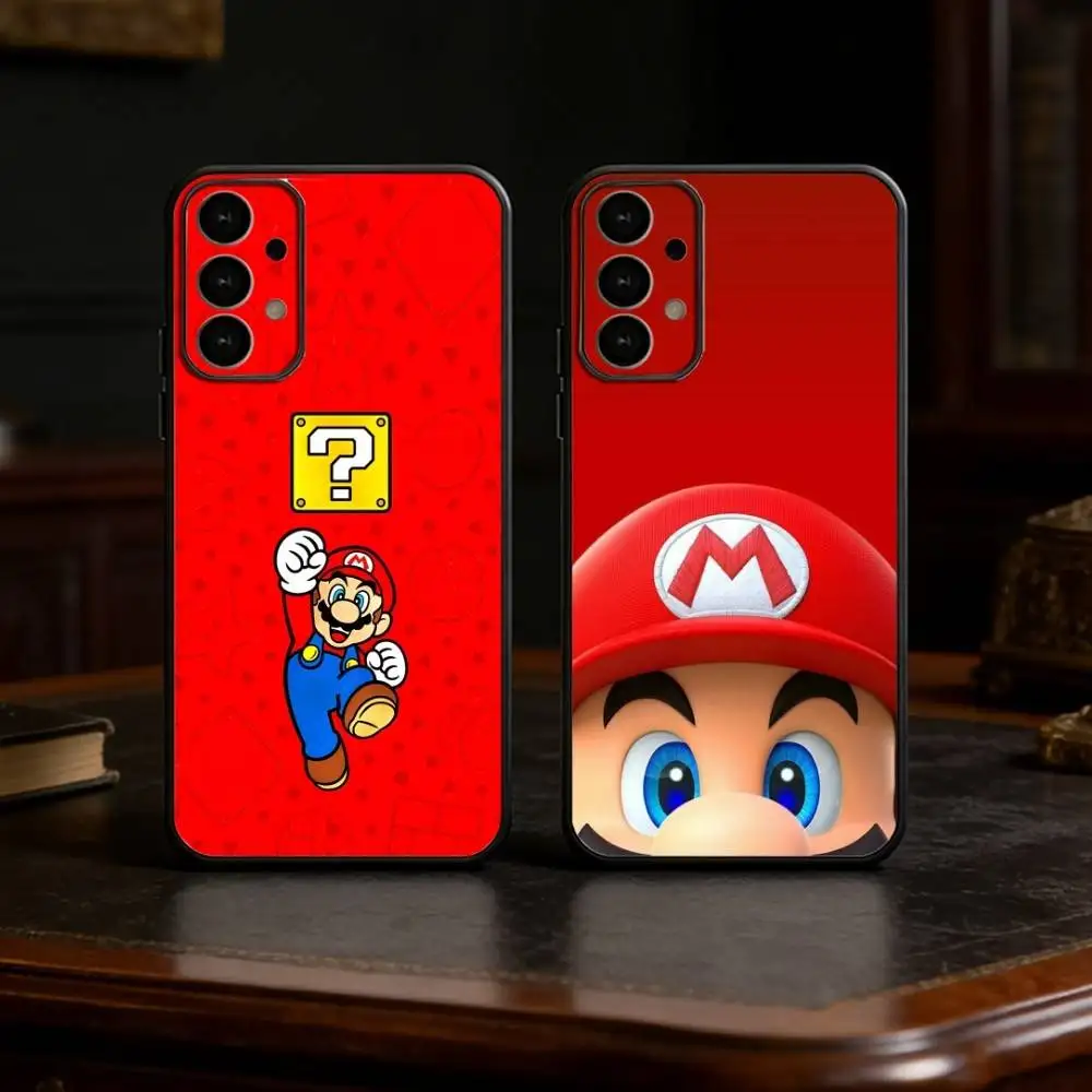 Anime Super M-MarioS Bros Phone Case For Samsung S25,24,21,22,23,30,Ultra,20,Plus,Fe,Lite,Note Soft Black Cover