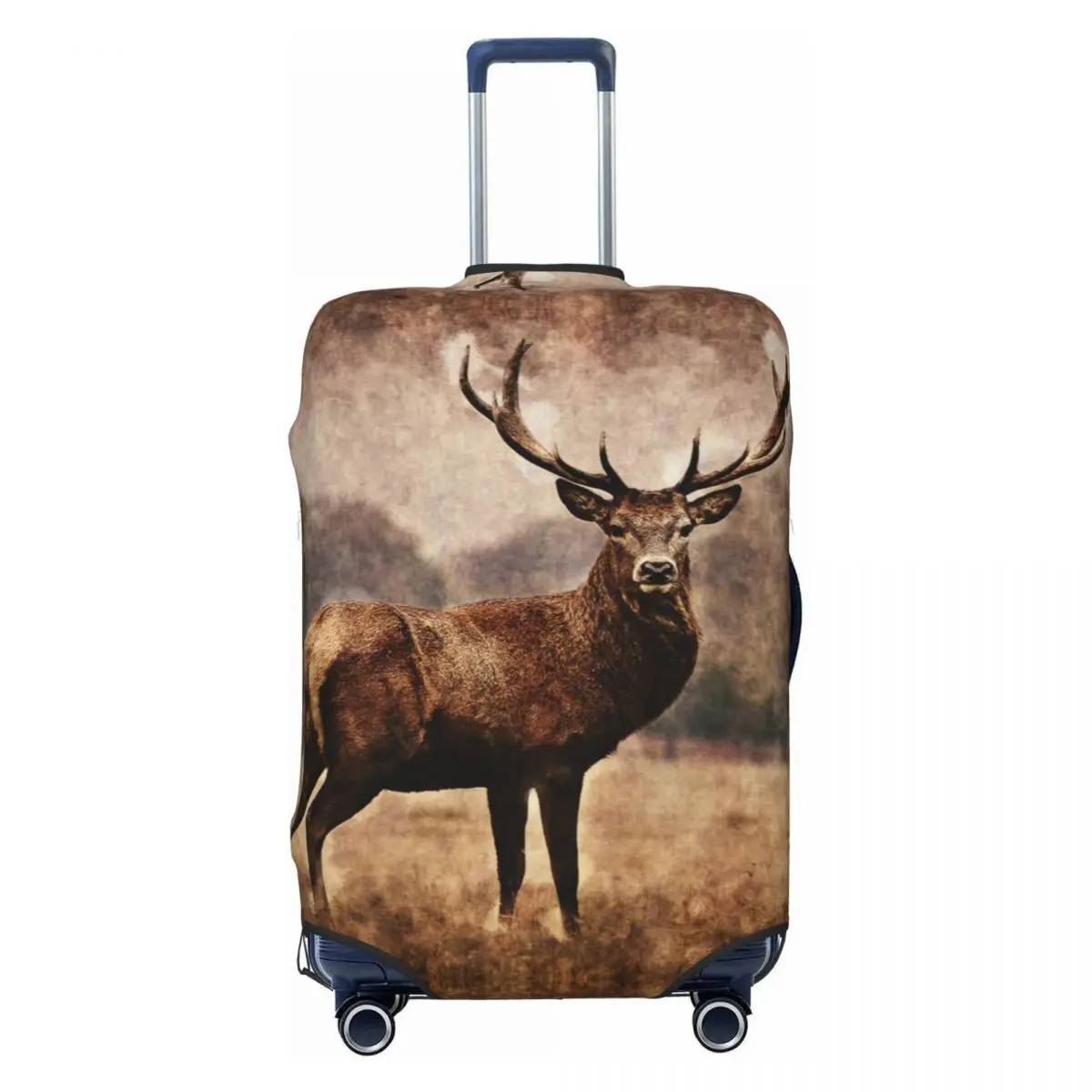 

Custom Deer Luggage Cover Protector Washable Travel Suitcase Covers