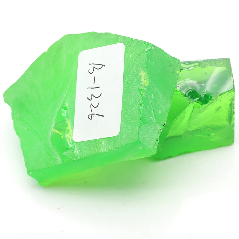 0.2kg Syntethic Nanosital Kryptonite Dark Green #B1326 Uncut Raw Material Stone For Loose Stones Making