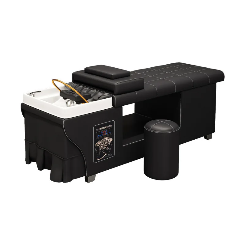Cama de champú de masaje Solon moderna, accesorio de cama de champú para salón de belleza, cama de cabeza de Spa, agua con ciclo de agua de fumigación