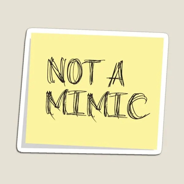 Değil bir Mimic Post Not buzdolabı mıknatısı manyetik çocuklar için renkli dekor oyuncak buzdolabı organizatör tutucu sevimli çocuk