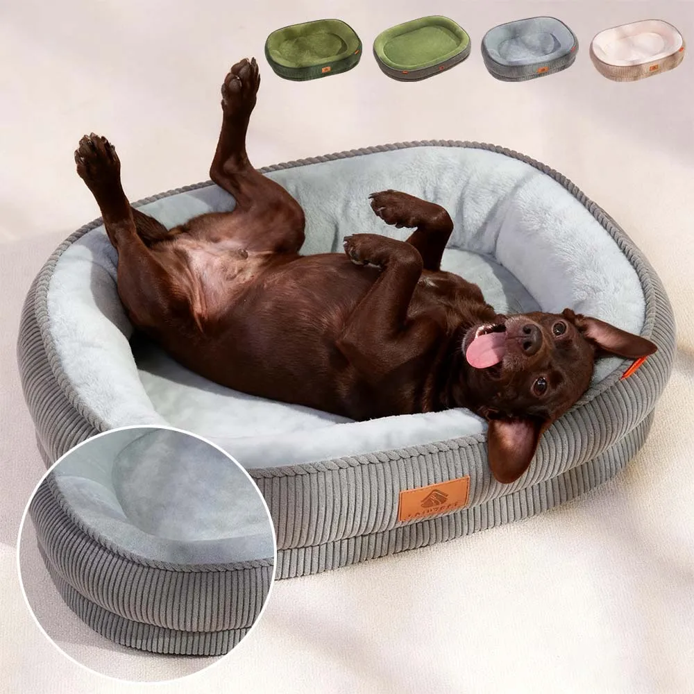 

Ultra-Soft Dog Bed Large Removable Puppy Beds Small Sofa for Large Medium Small Dogs Protect The Cervical Spine of Dogs 강아지침대